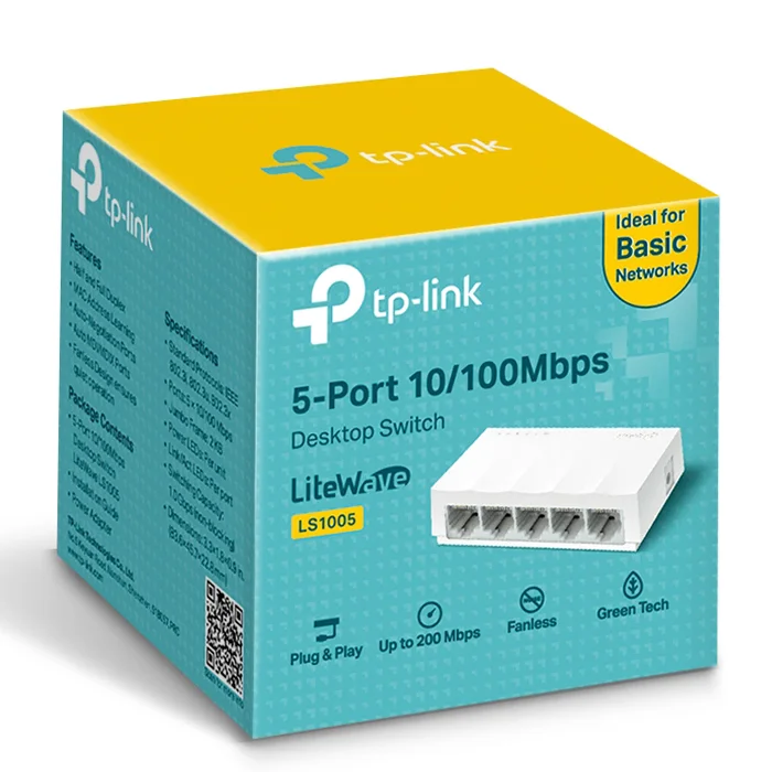 SWITCH 5 Ports 10/100Mbps