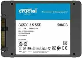 DISQUE DUR SATA CRUCIAL BX500 2.5 SSD 500Gb
